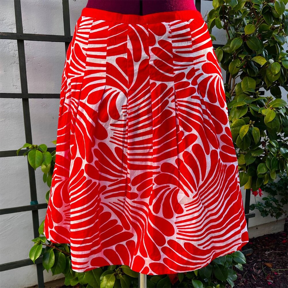 Florence Broadhurst x Kate Spade Collaboration skirt in  "Fingers" Sz 10 SMALL